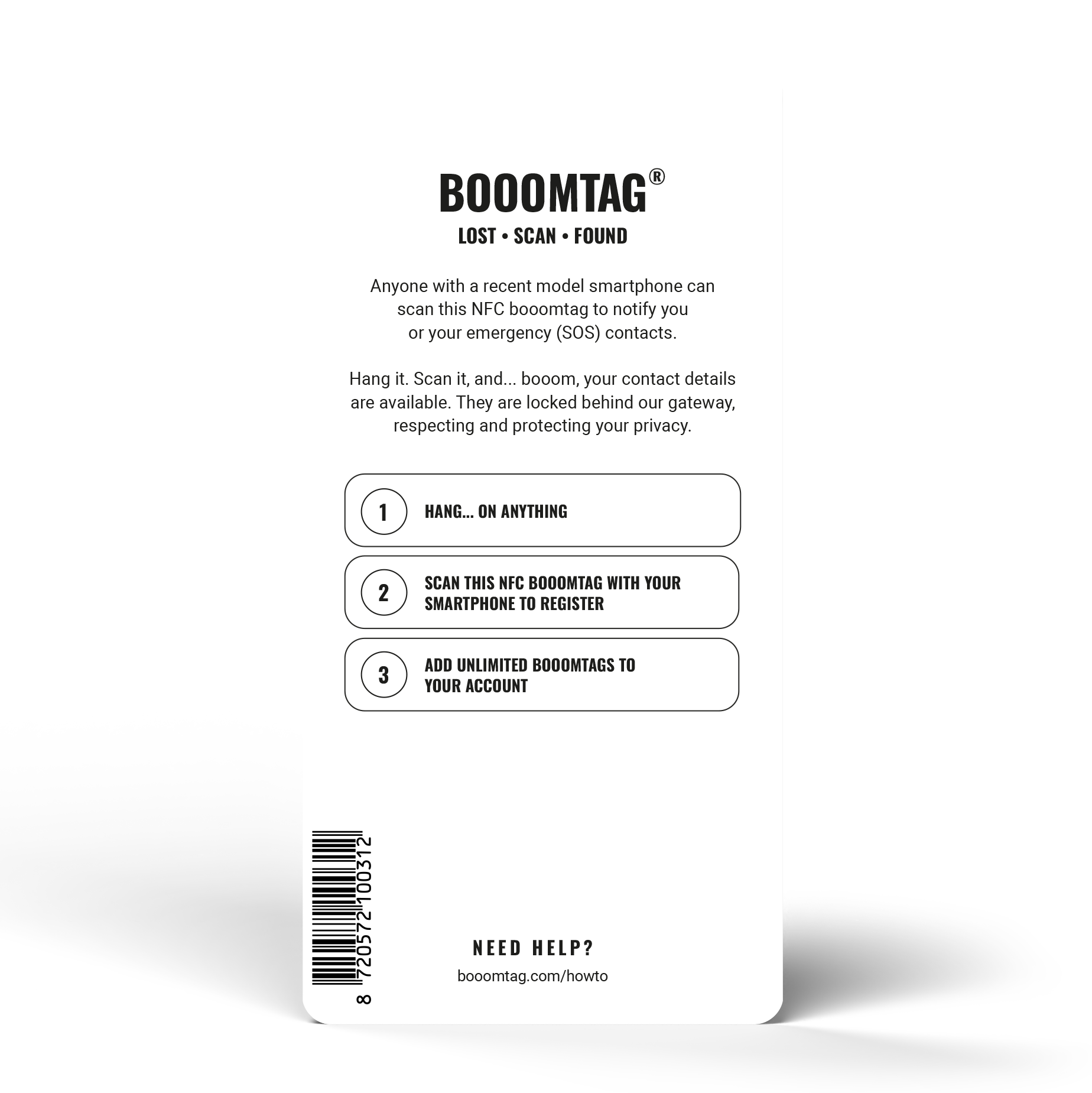 Booomtag® NFC Hangtag
