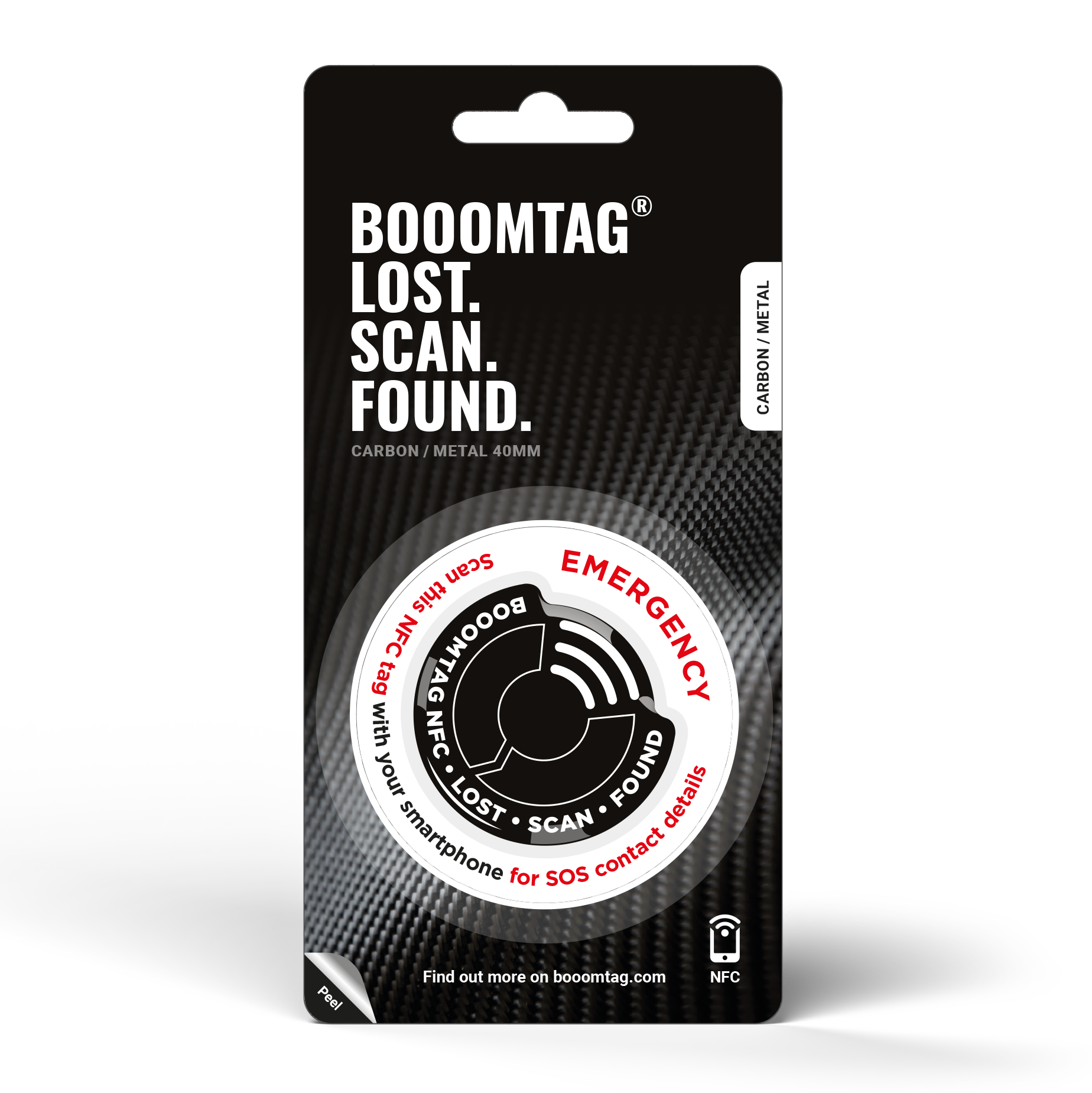 Booomtag® NFC Carbon / Metal