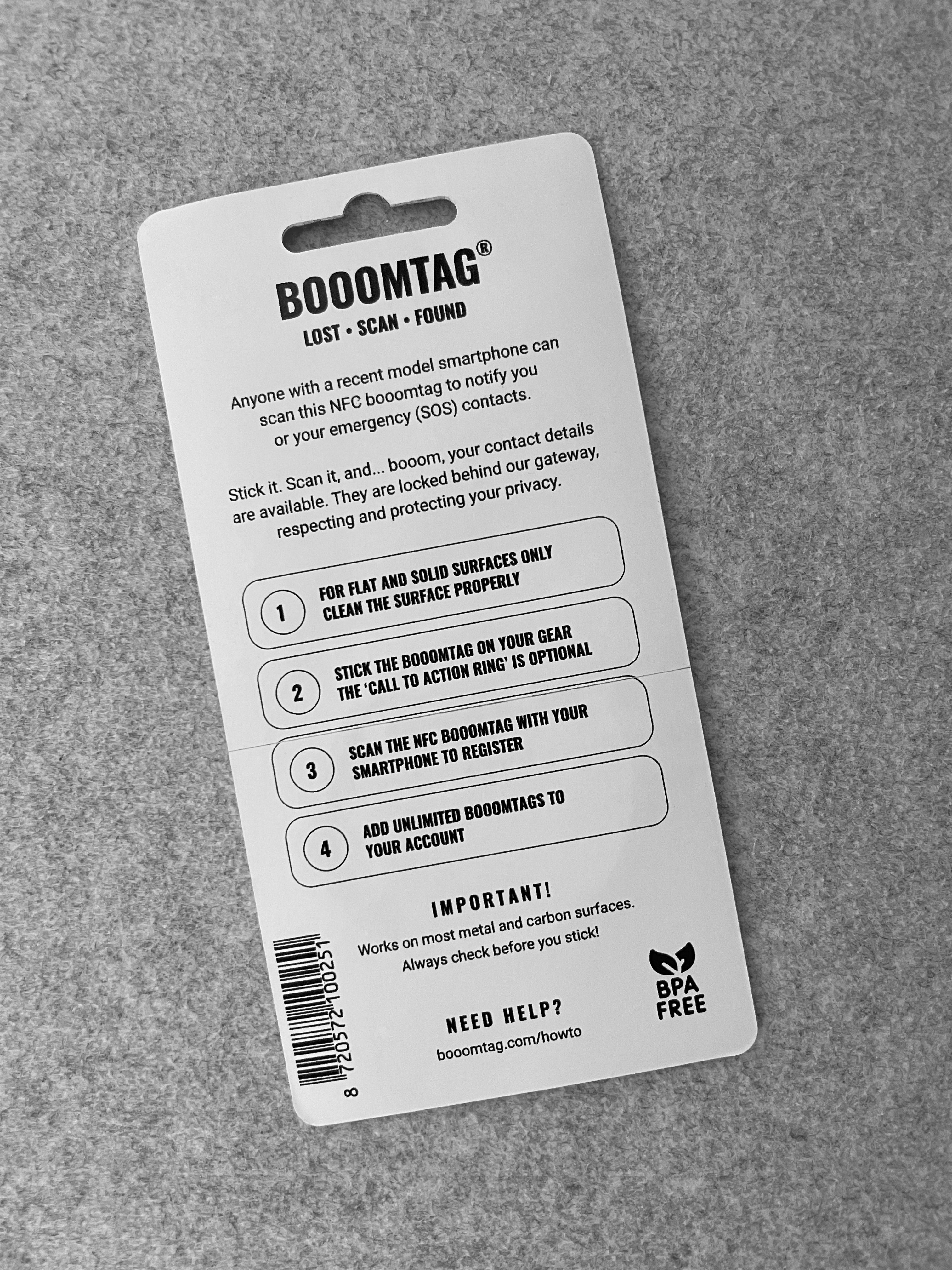 Booomtag® NFC Carbon / Metal 