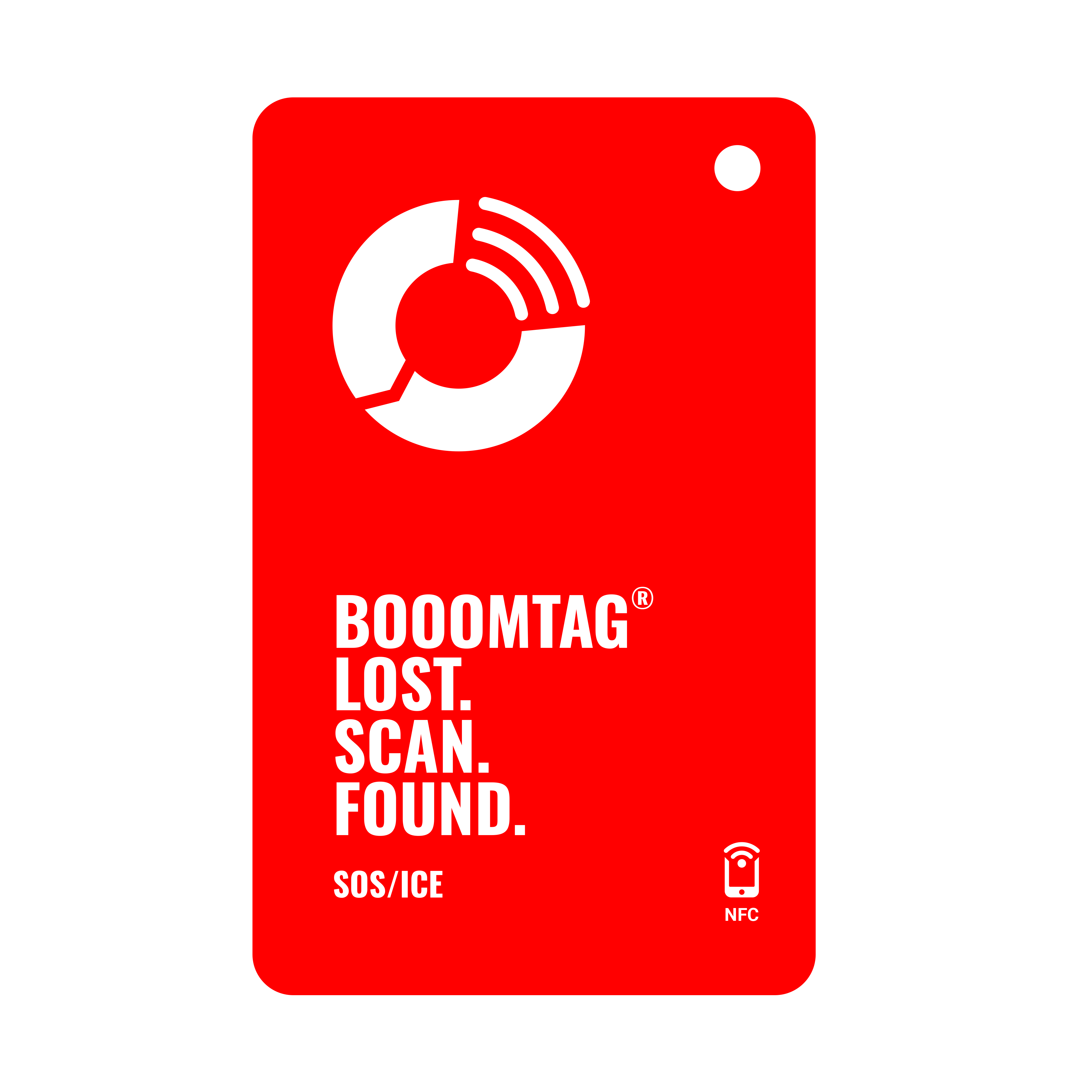 Booomtag®-Karte Rot